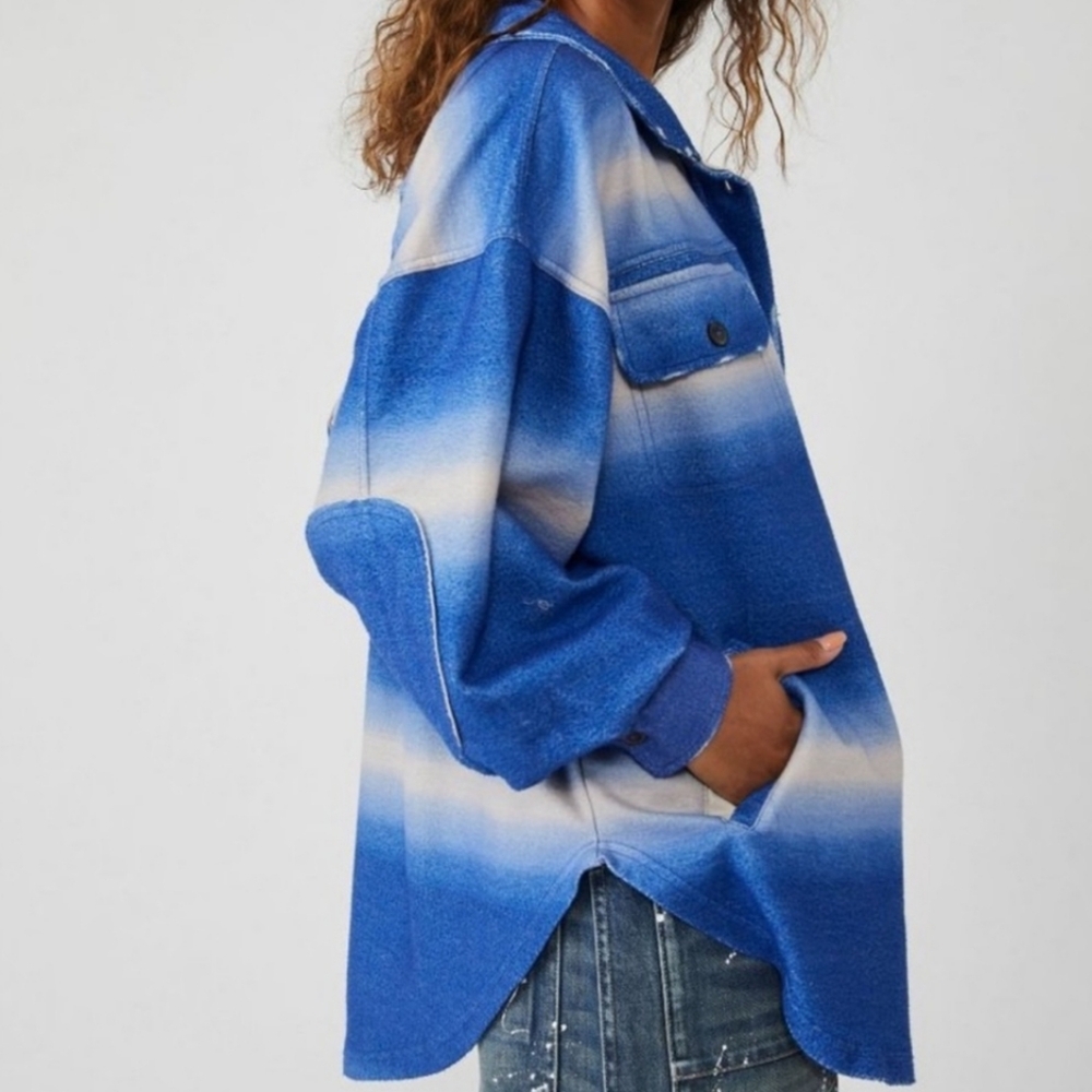 Euc Large Free People Ruby Jacket Shacket Flannel… - image 3